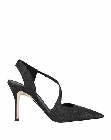 Furla Furla Code Slingback T.90 Woman Pumps Black Polyurethane, Polyamide Cover