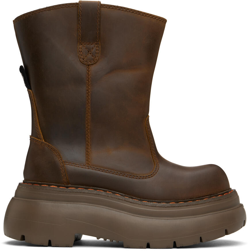 R13 Brown Chunky Workwear Boots Cover