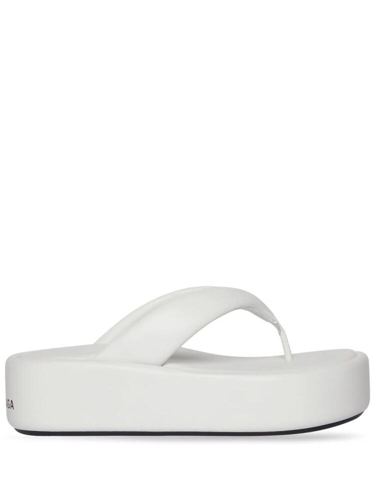 Balenciaga platform thong-strap sandals - White Cover