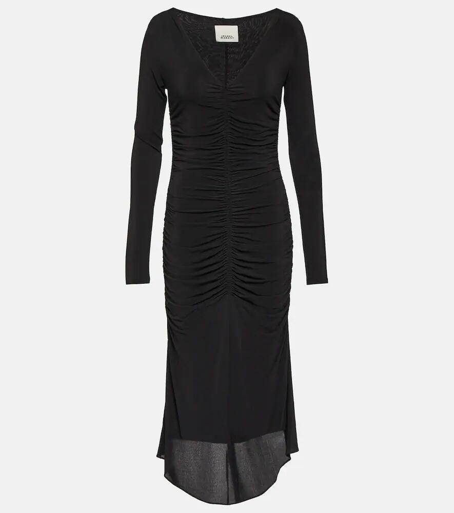 Isabel Marant Laly ruched jersey midi dress Cover