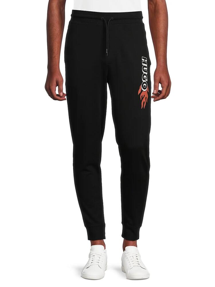 HUGO Men's Durbojet Logo Joggers - Black Cover