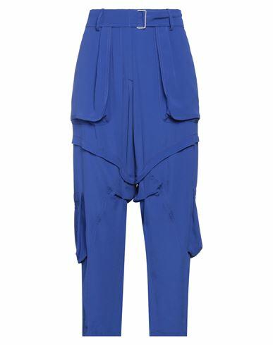 N°21 Woman Pants Blue Acetate, Silk Cover