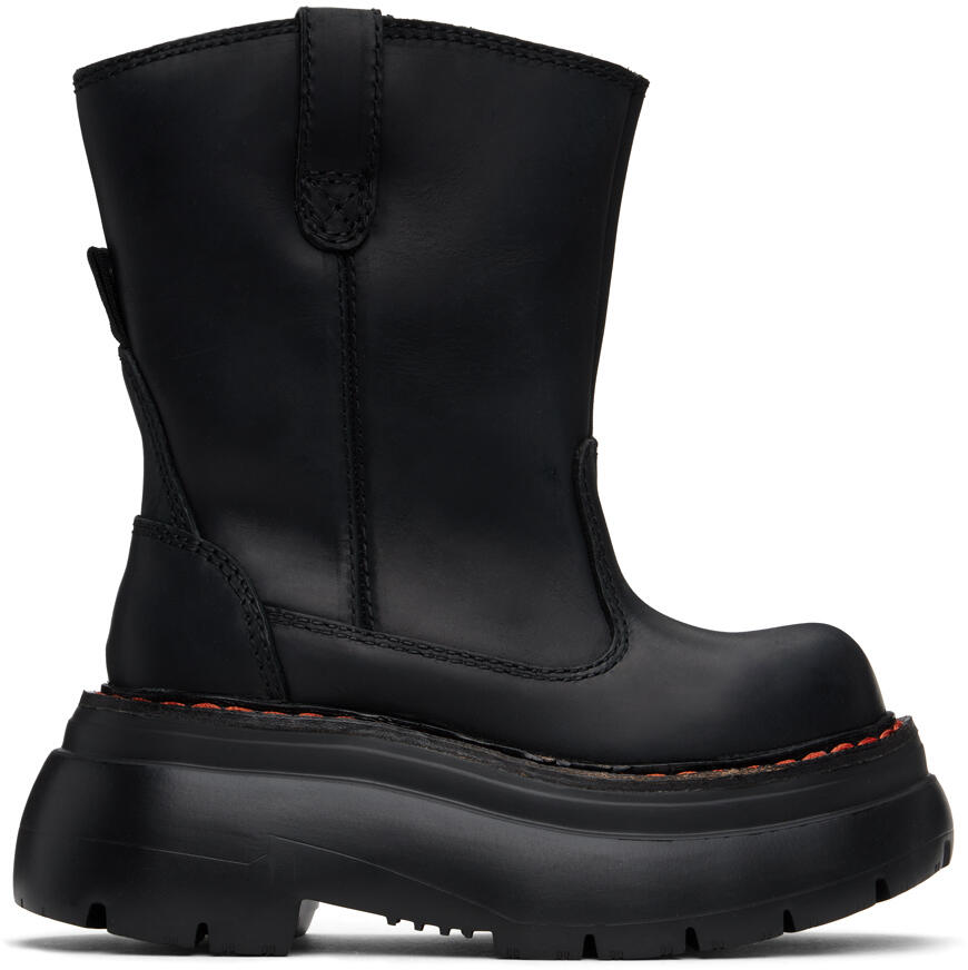 R13 Black Chunky Workwear Boots Cover