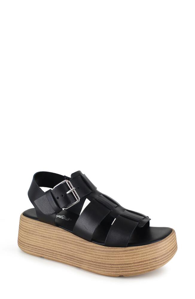 Candie's Kaira Platform Wedge Sandal in Black Cover