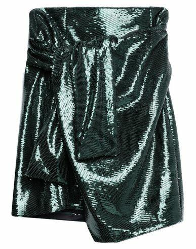 Amen Woman Mini skirt Emerald green Polyester, Elastane Cover