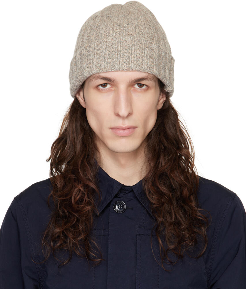 ASPESI Beige Wool Beanie Cover