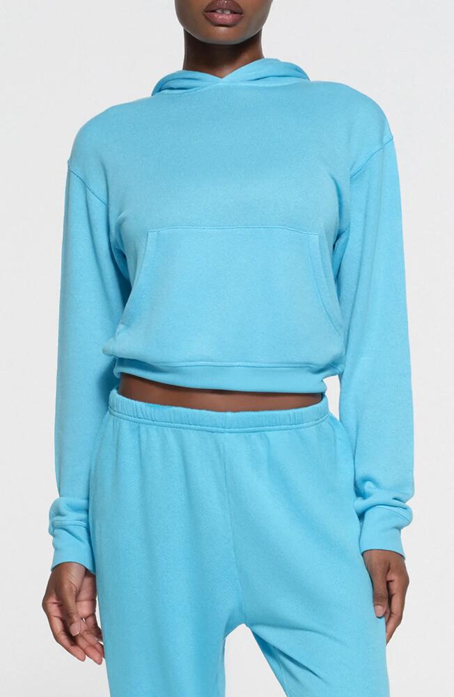 SKIMS Light French Terry Hoodie in Cyan Cover