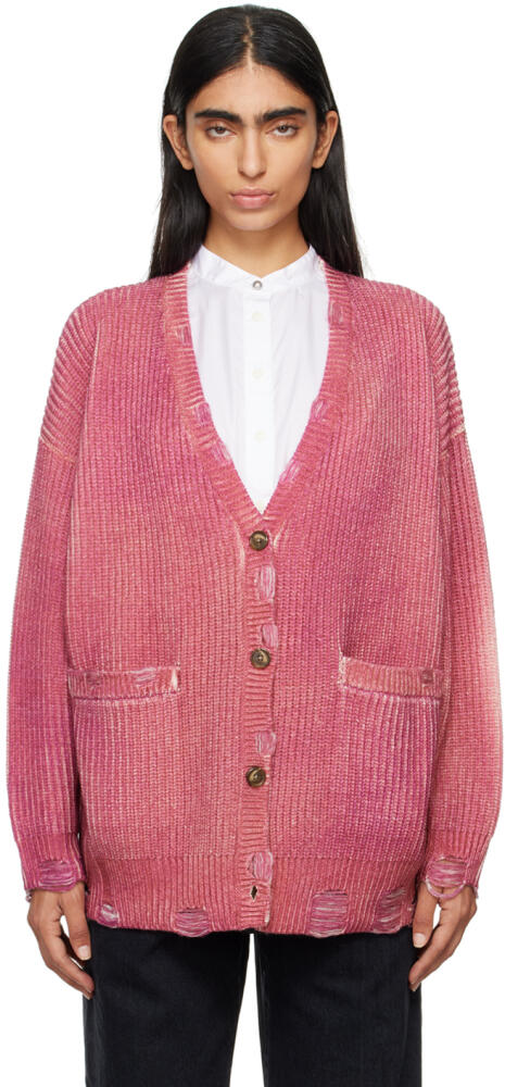 R13 Pink Oversized Cardigan Cover