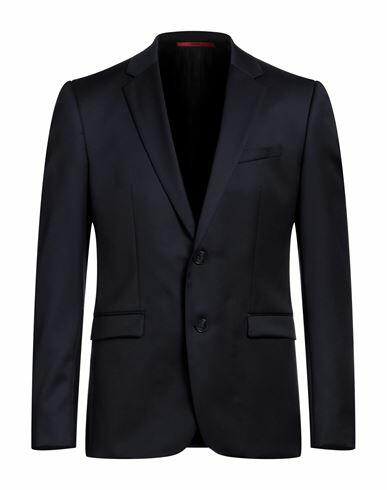 Hugo Man Blazer Navy blue Virgin Wool Cover