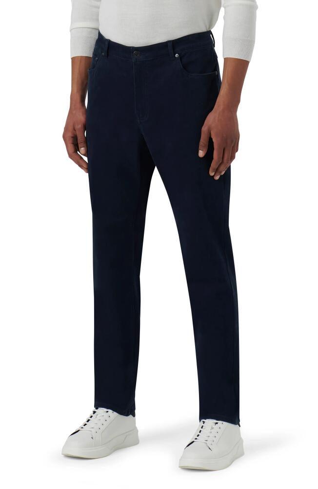 Bugatchi Five-Pocket Straight Leg Pants in Navy Cover