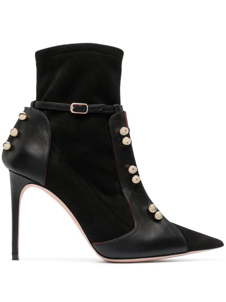 HARDOT stud-detail pointed ankle boots - Black Cover