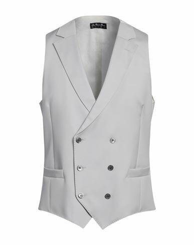 Luigi Bianchi Mantova Man Tailored Vest Light grey Wool, Viscose Cover