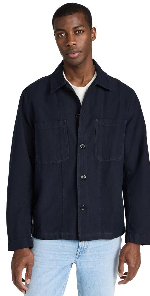 Norse Projects Tyge Cotton Linen Overshirt Dark Navy Cover