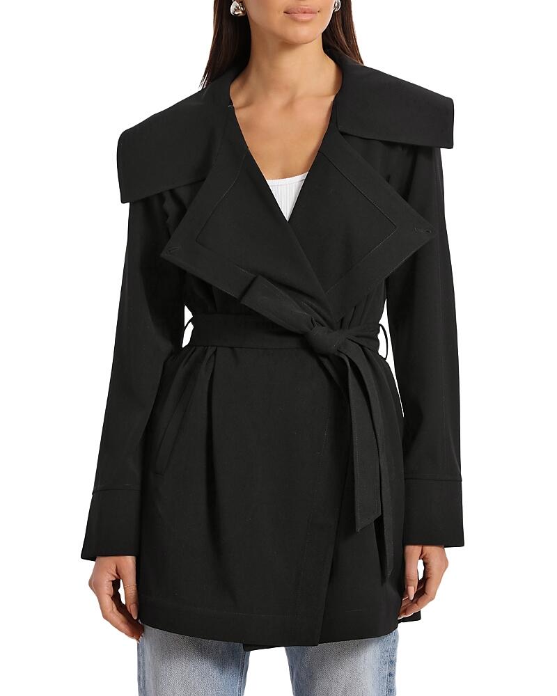 Bagatelle Belted Draped Trench Coat Cover