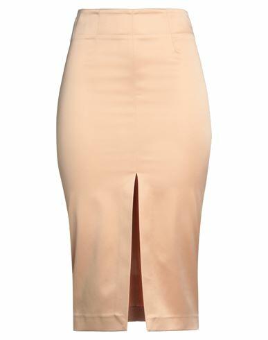 Aniye By Woman Midi skirt Apricot Polyester, Elastane Cover