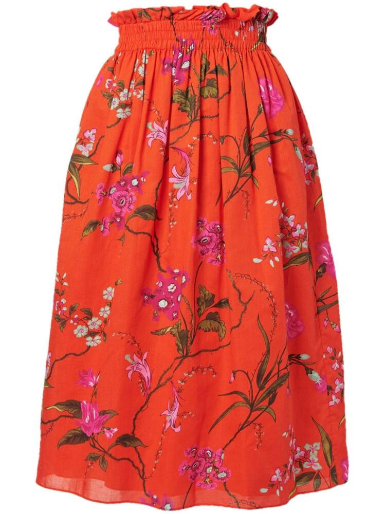 ERDEM floral-print flared skirt Cover