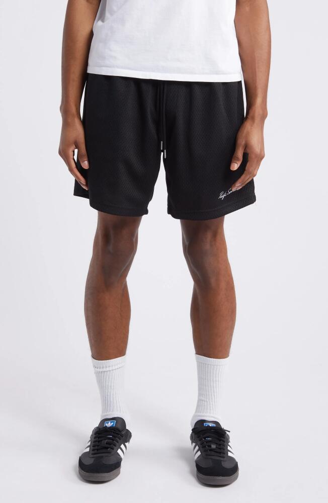 PacSun Aaron Drawstring Mesh Shorts in Black Cover