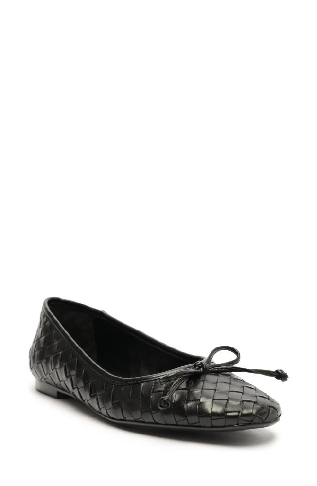 Schutz Arissa Woven Ballet Flat in Black Cover