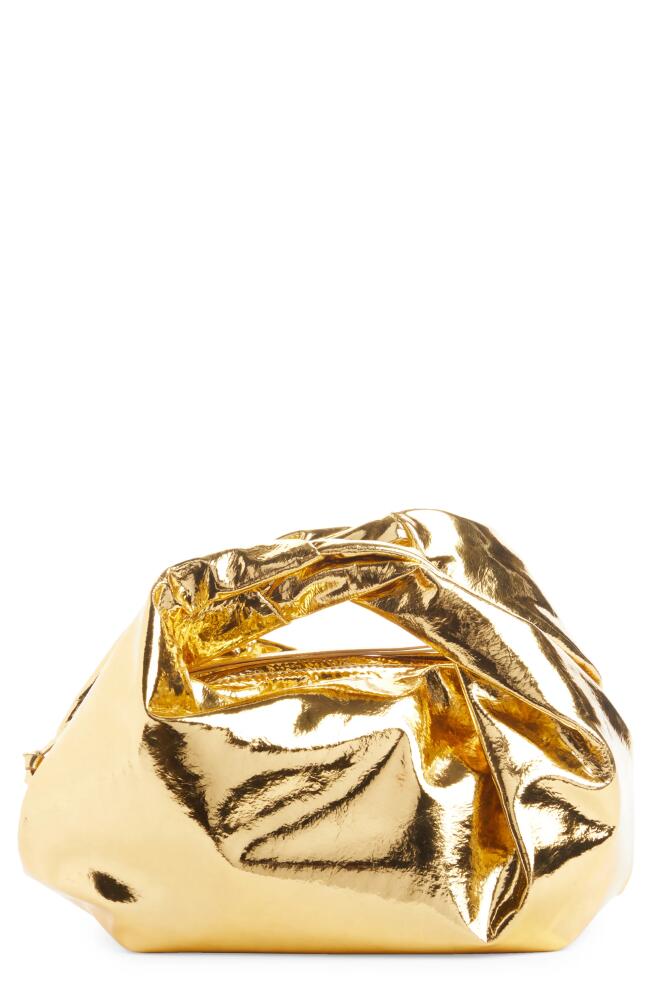 Dries Van Noten Twisted Top Handle Bag in Gold 954 Cover