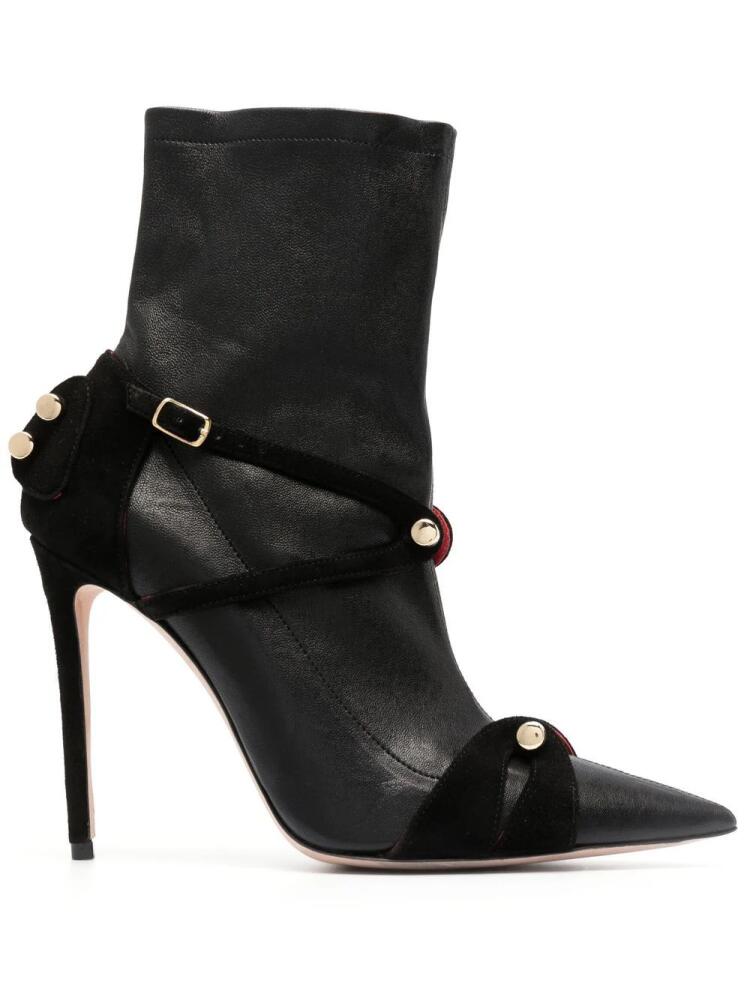 HARDOT pointed leather ankle boots - Black Cover