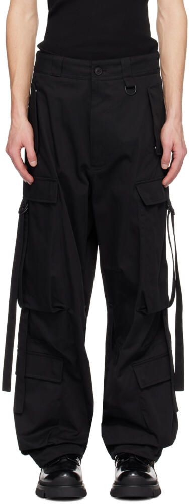 Givenchy Black Extended Trim Cargo Pants Cover