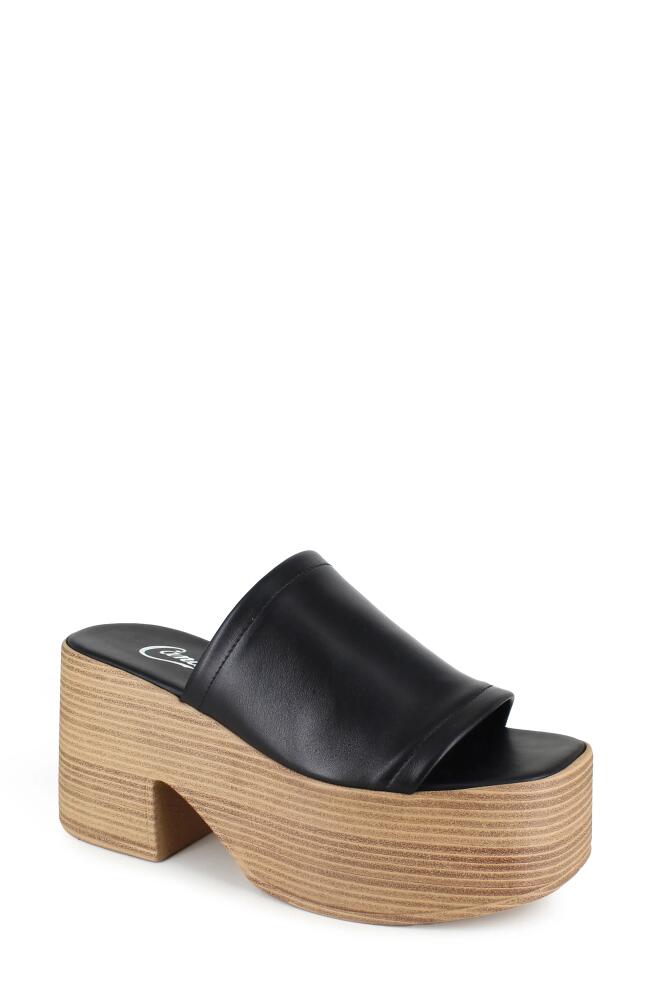 Candie's Ophelia Platform Slide Sandal in Black Cover