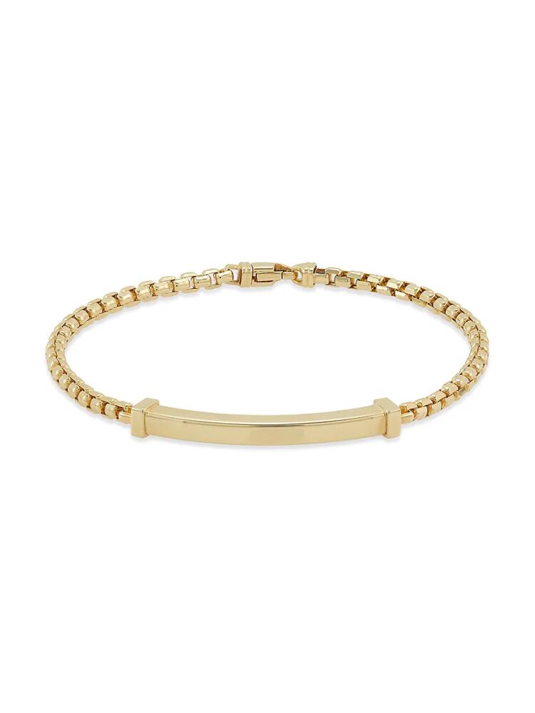 Saks Fifth Avenue Men's 14K Yellow Gold Id Bar Bracelet Cover