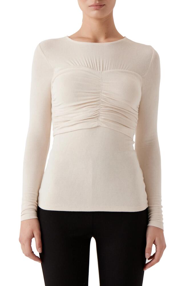 Sophie Rue Lynette Ruched Top in Ecru Cover