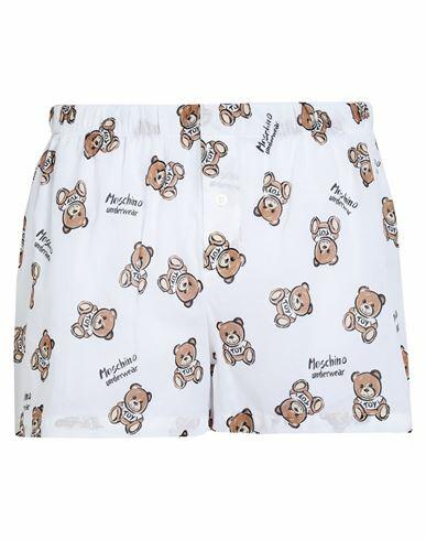 Moschino Man Boxer White Cotton Cover