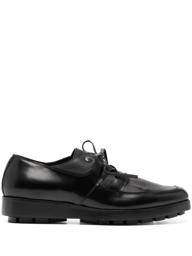 Kiko Kostadinov Priam leather lace-up shoes - Black Cover