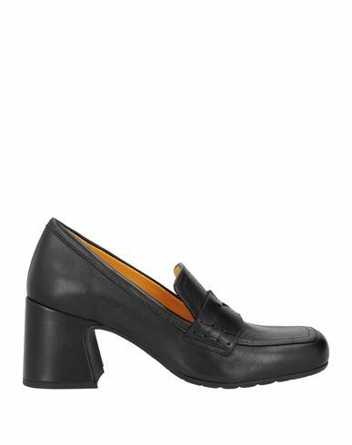 Mara Bini Woman Loafers Black Leather Cover