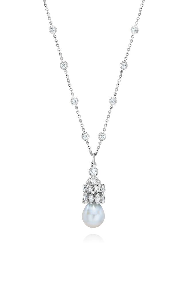 Mindi Mond Cultured Pearl & Diamond Pendant Necklace in 18Kwg Cover