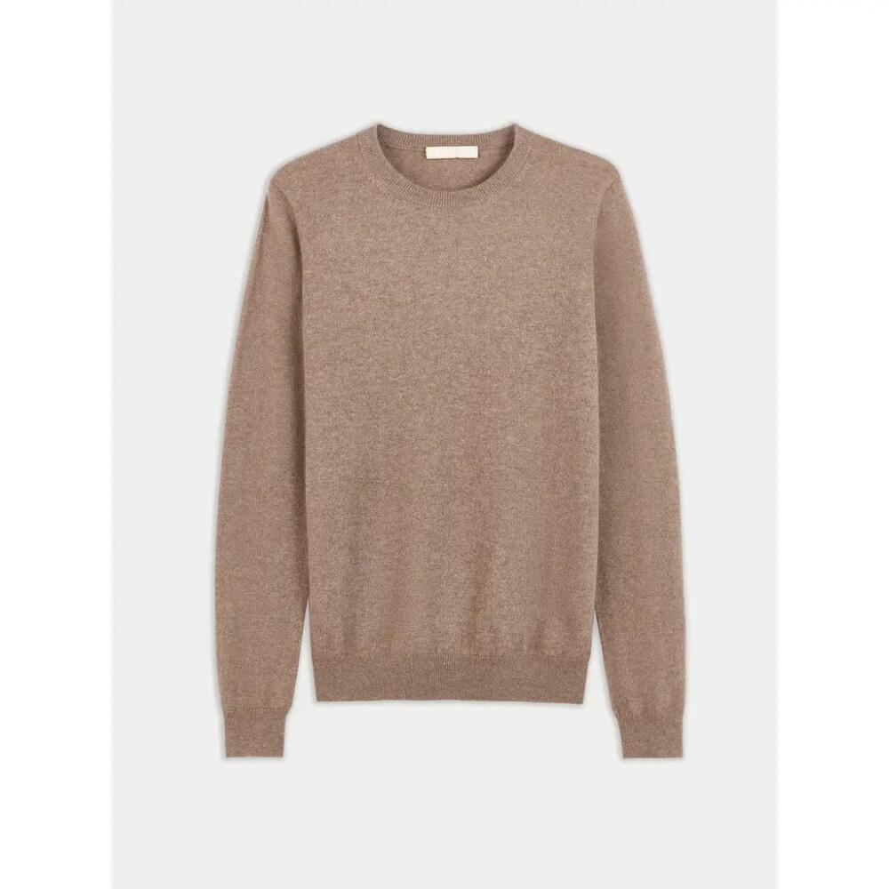 Gobi Cashmere Crew Neck Sweater in Taupe Cover