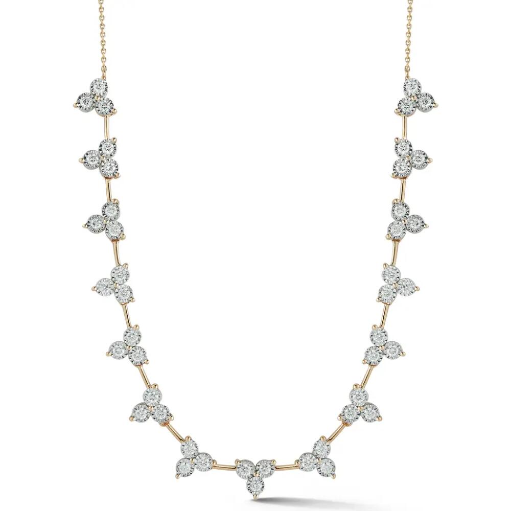 Dana Rebecca Designs Ava Bea Interval Trio Diamond Tennis Necklace in Yellow Gold Cover