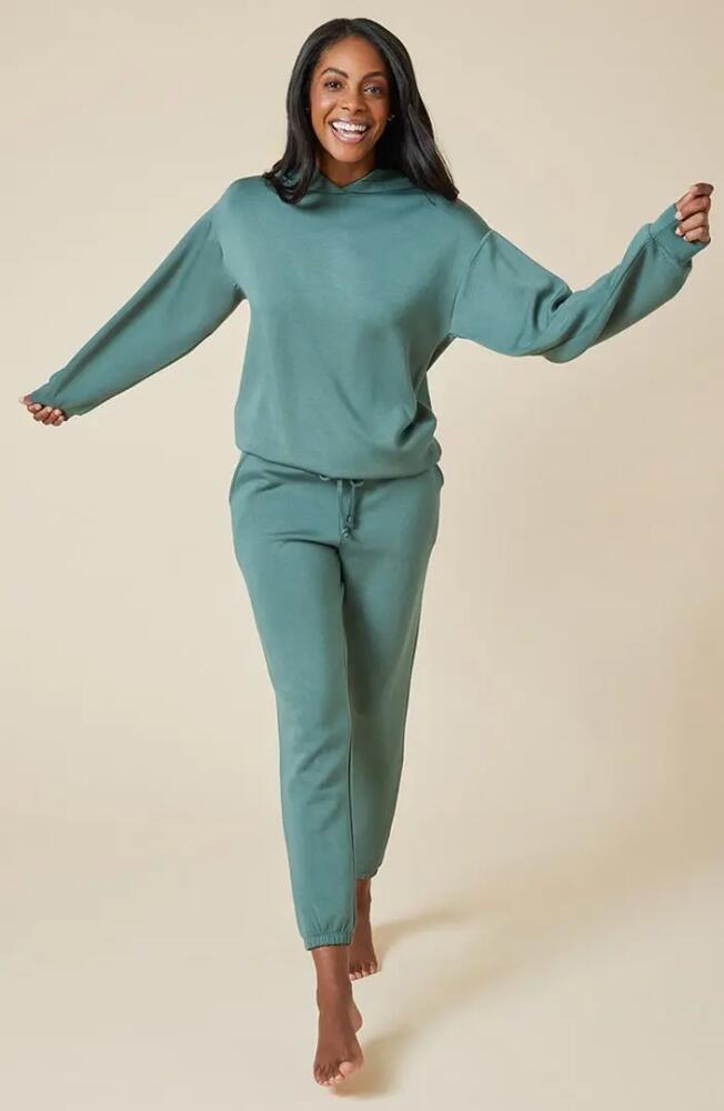 Softies Athleisure DreamTech Oversize Hoodie Lounge Set in Dusty Green Cover