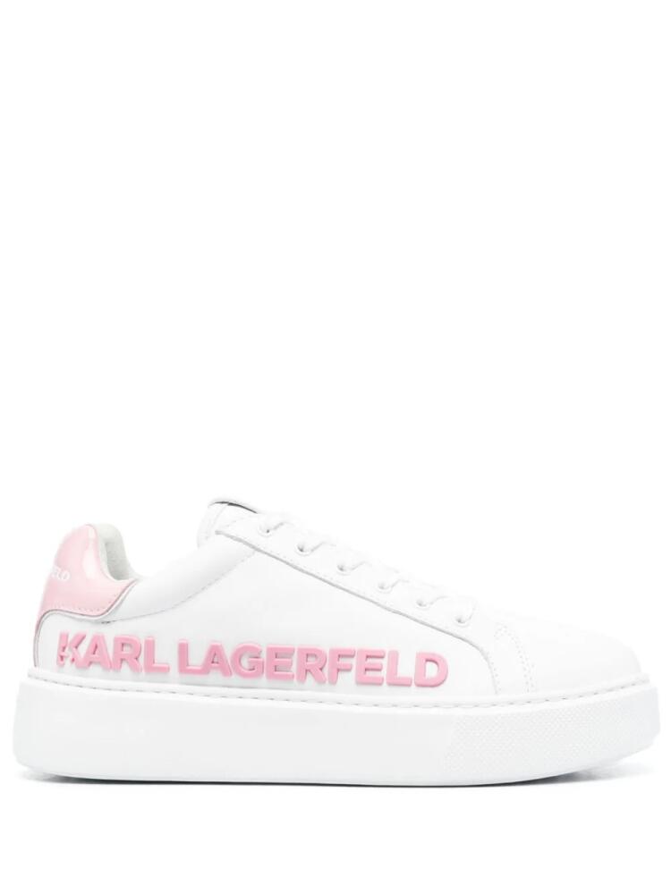 Karl Lagerfeld Injekt calf-leather sneakers - White Cover