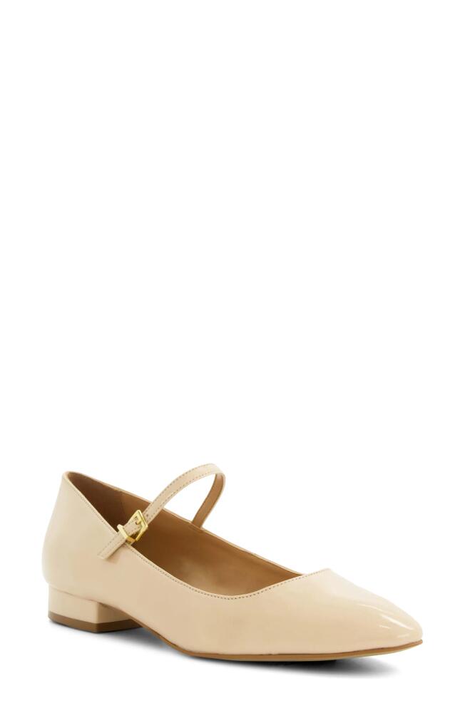 Dune London Hipplie Mary Jane Flat in Blush Cover