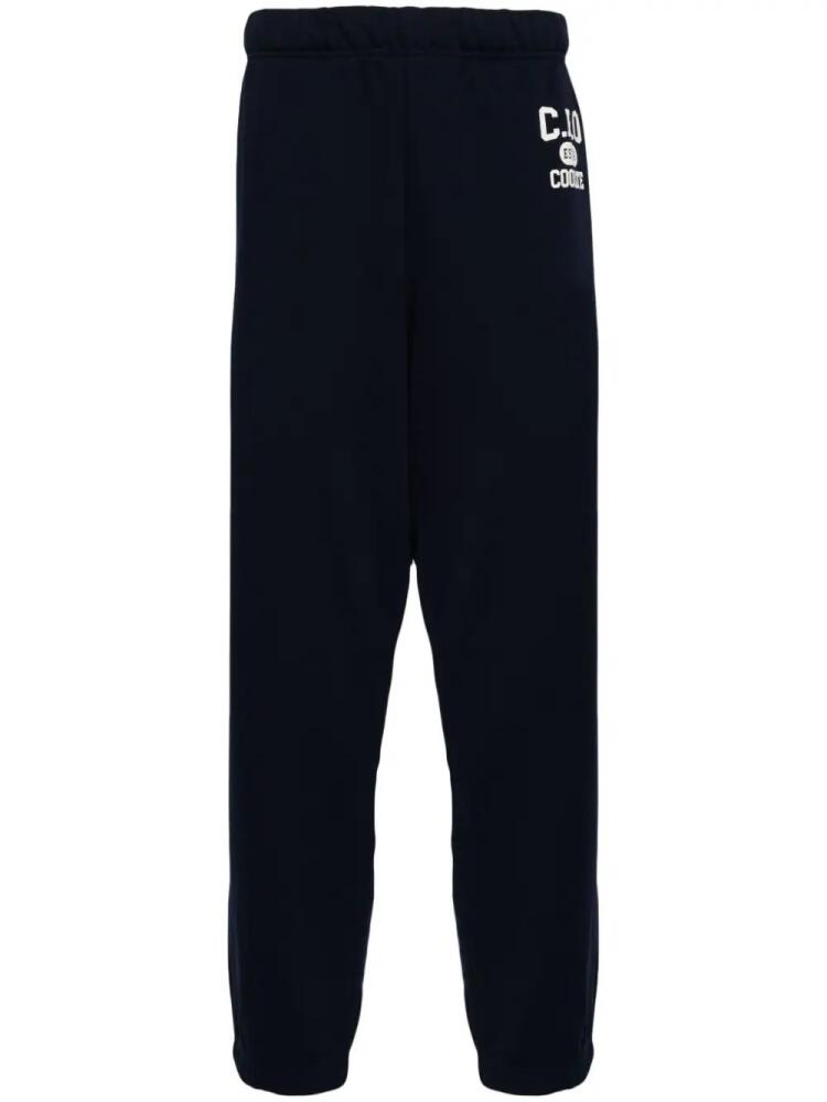 CHOCOOLATE logo-print cotton track pants - Blue Cover