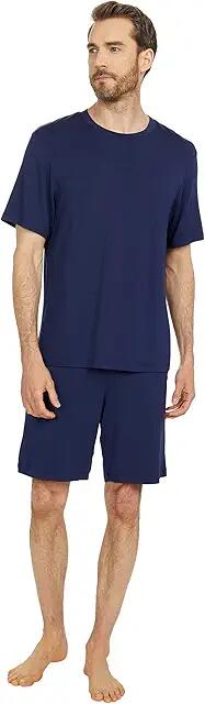 Eberjey Henry Shorts PJ Set (True Navy) Men's Pajama Sets Cover