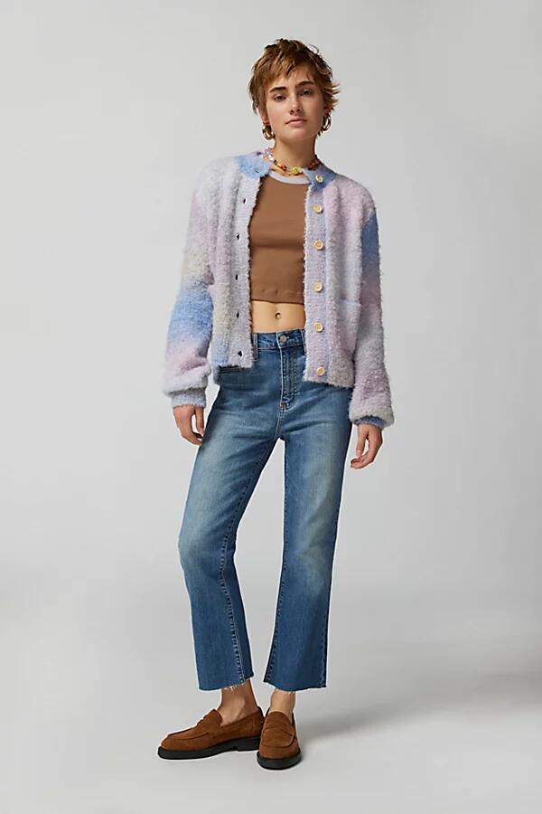 Daze Denim Shy Girl High-Waisted Cropped Flare Jean in Tinted Denim Cover