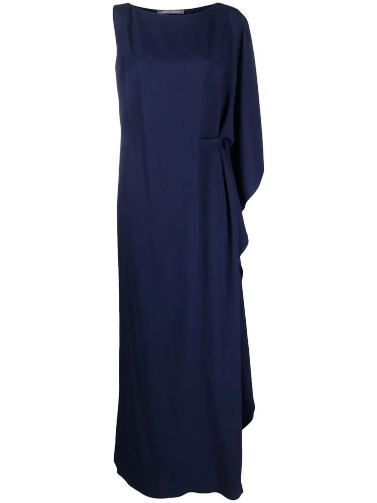 Alberta Ferretti one-shoulder draped maxi dress - Blue Cover