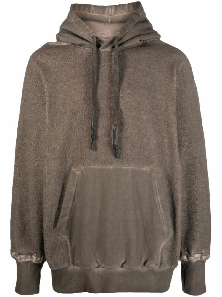 Isaac Sellam Experience distressed-finish hoodie - Brown Cover