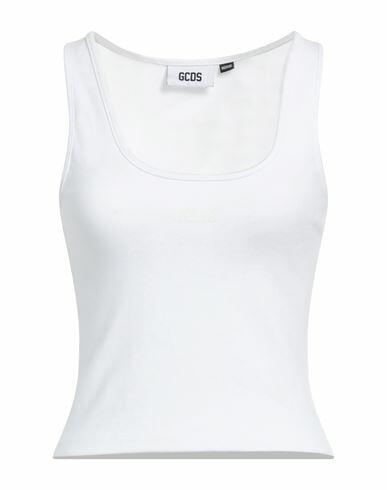 Gcds Woman Tank top White Cotton Cover