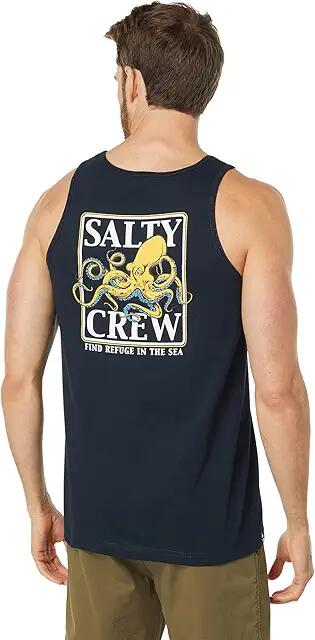 Salty Crew Ink Slinger Tank (Navy) Men's Clothing Cover