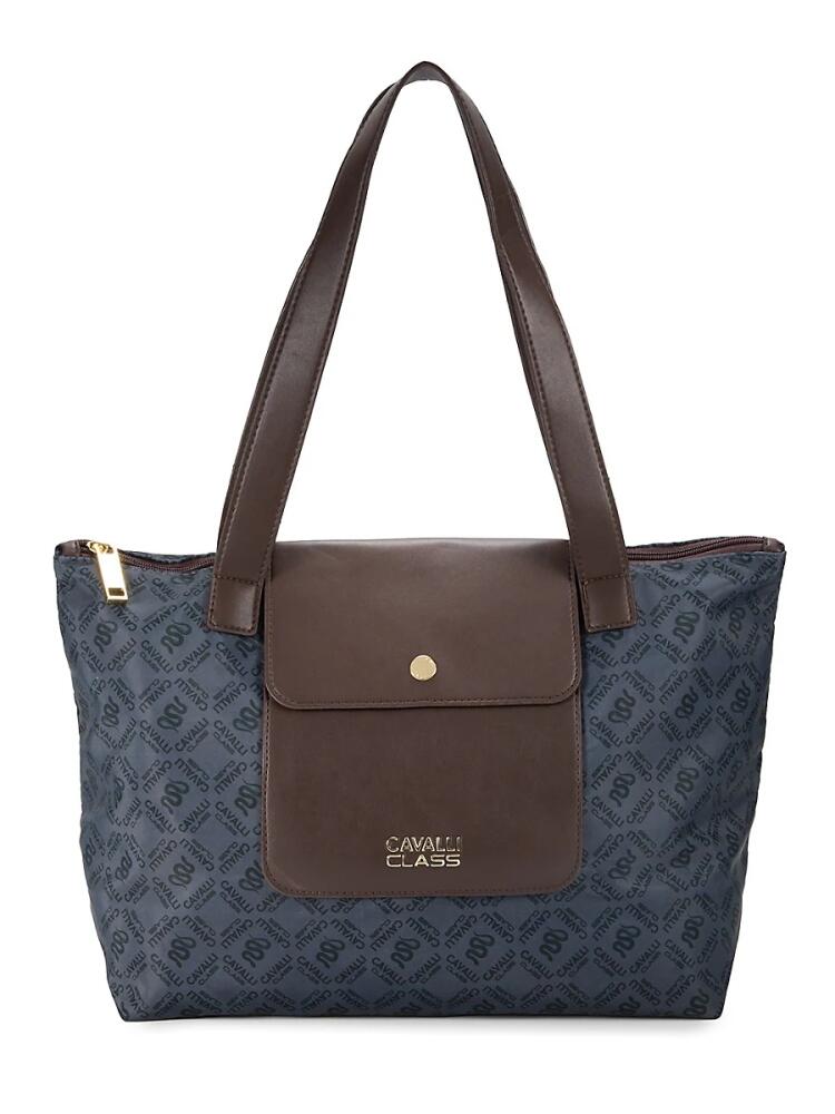 Cavalli Class by Roberto Cavalli Women's Medium Monogram Tote - Grey Cover