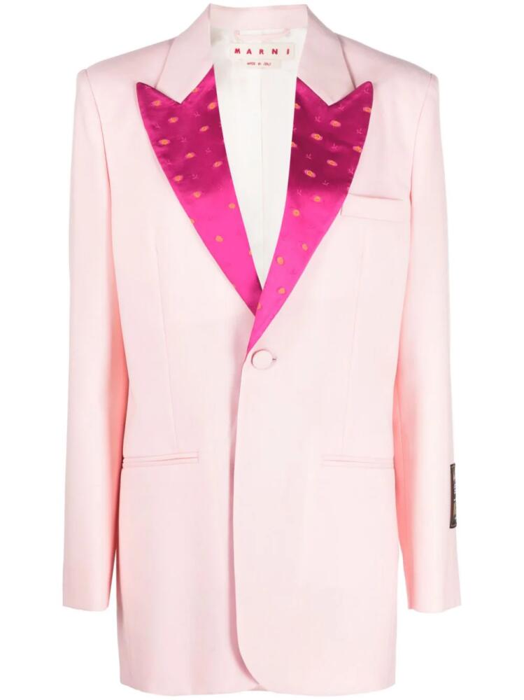 Marni single-breasted blazer - Pink Cover