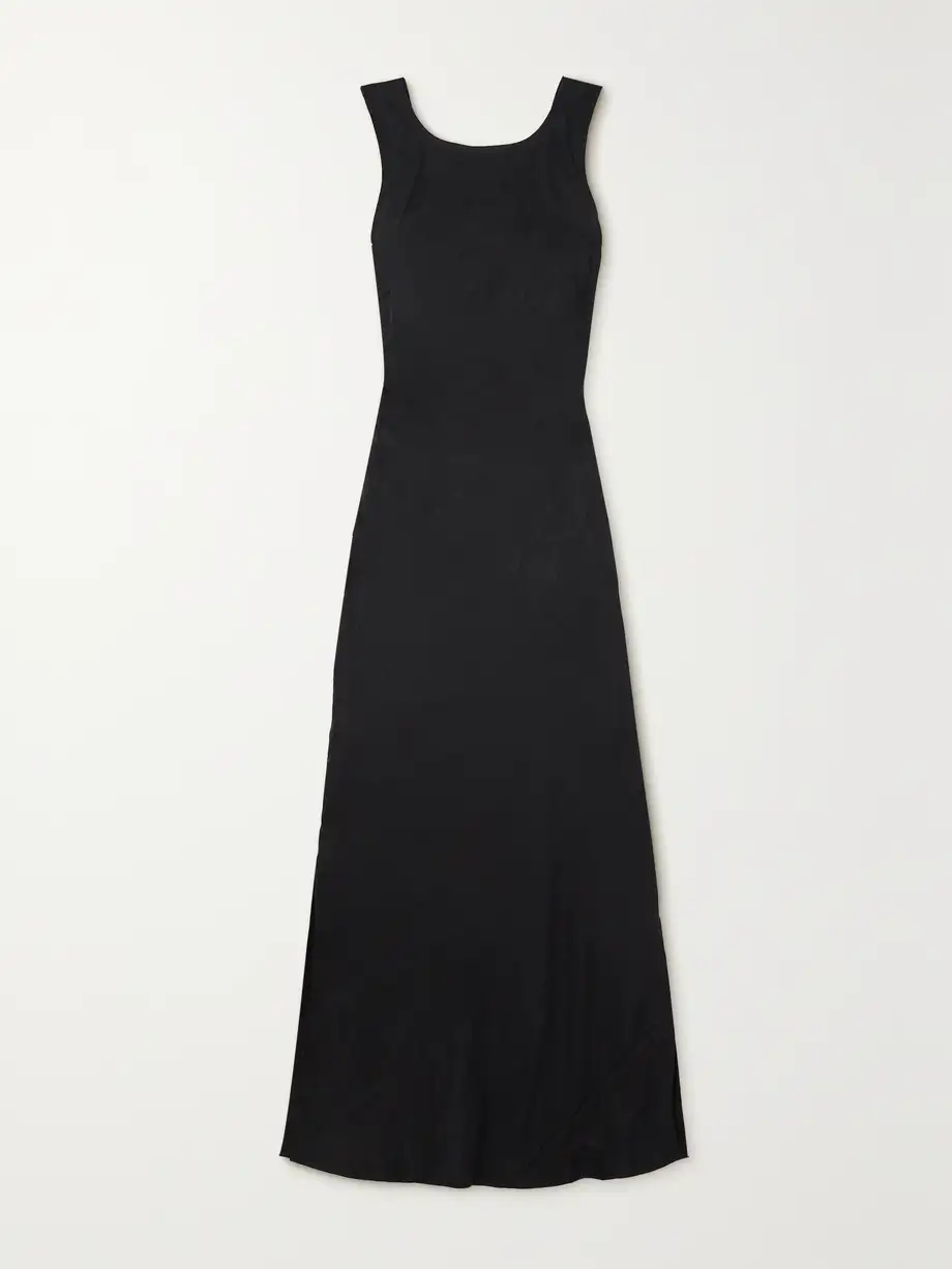 Faithfull - + Net Sustain Lobo Open-back Linen Maxi Dress - Black Cover