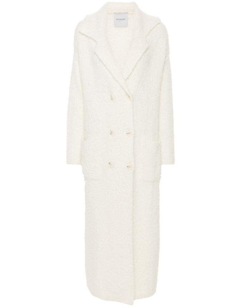 ERMANNO FIRENZE bouclé coat - White Cover