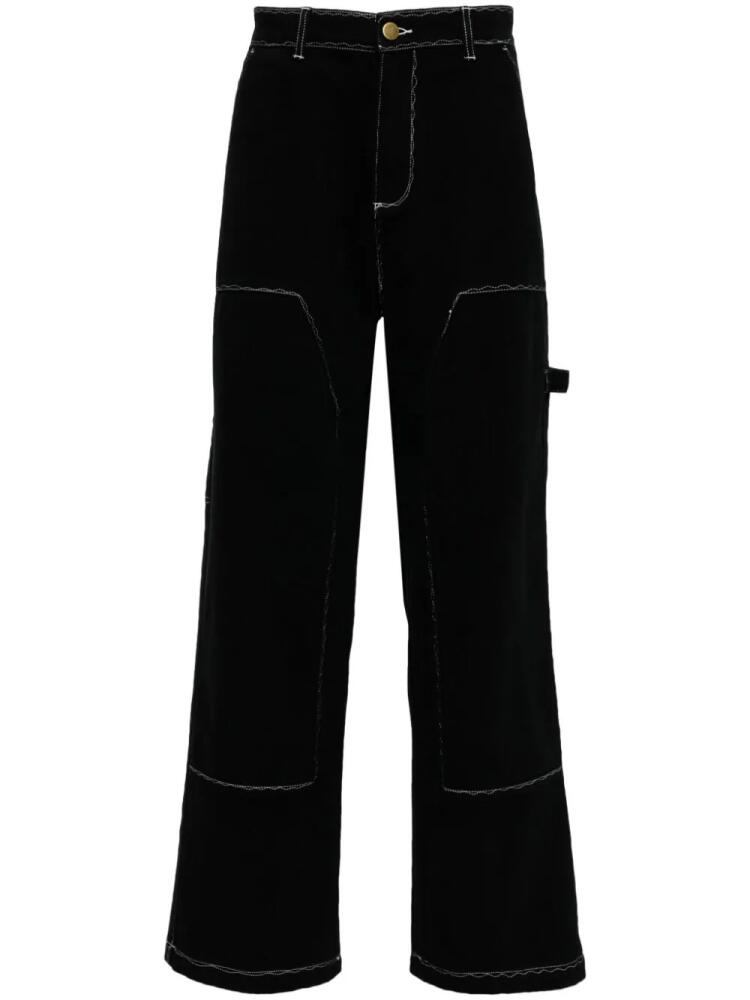 KidSuper Messy Stitched straight-leg jeans - Black Cover