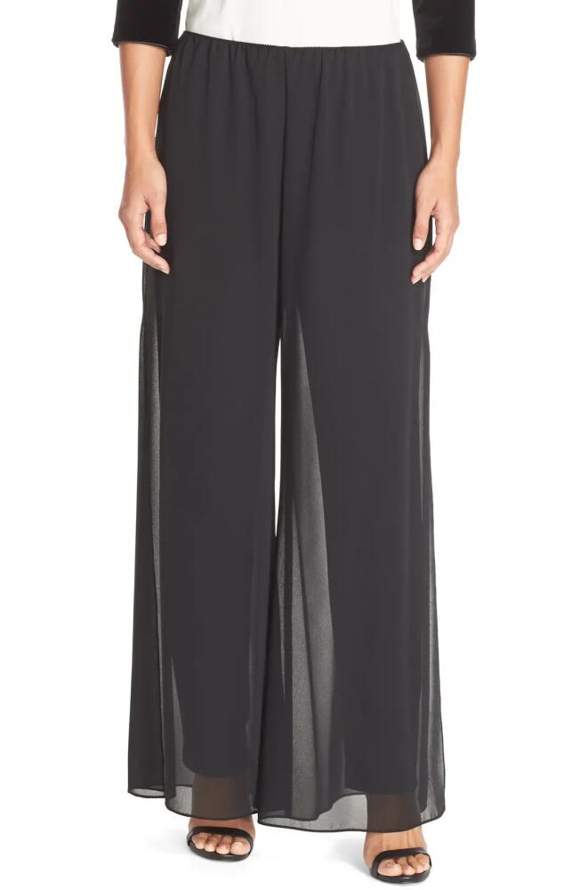 Alex Evenings Georgette Overlay Pants in Black Cover